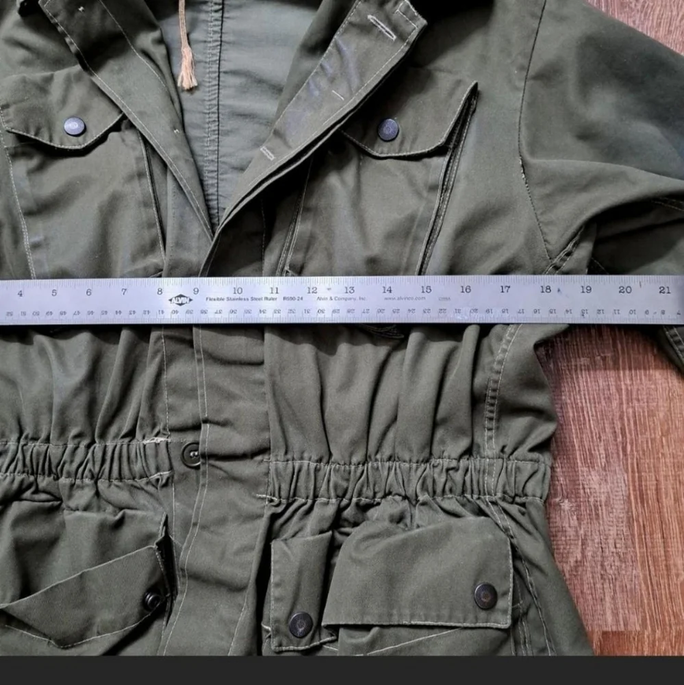 Vintage Military Parka Thrashed Distressed